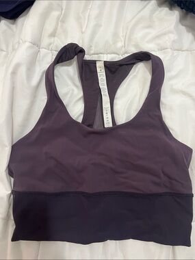 Lululemon eggplant purple crop top